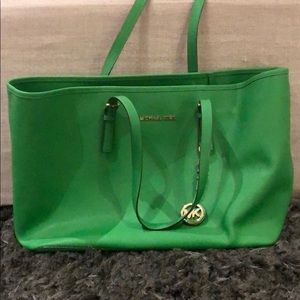 Michael Kors green tote